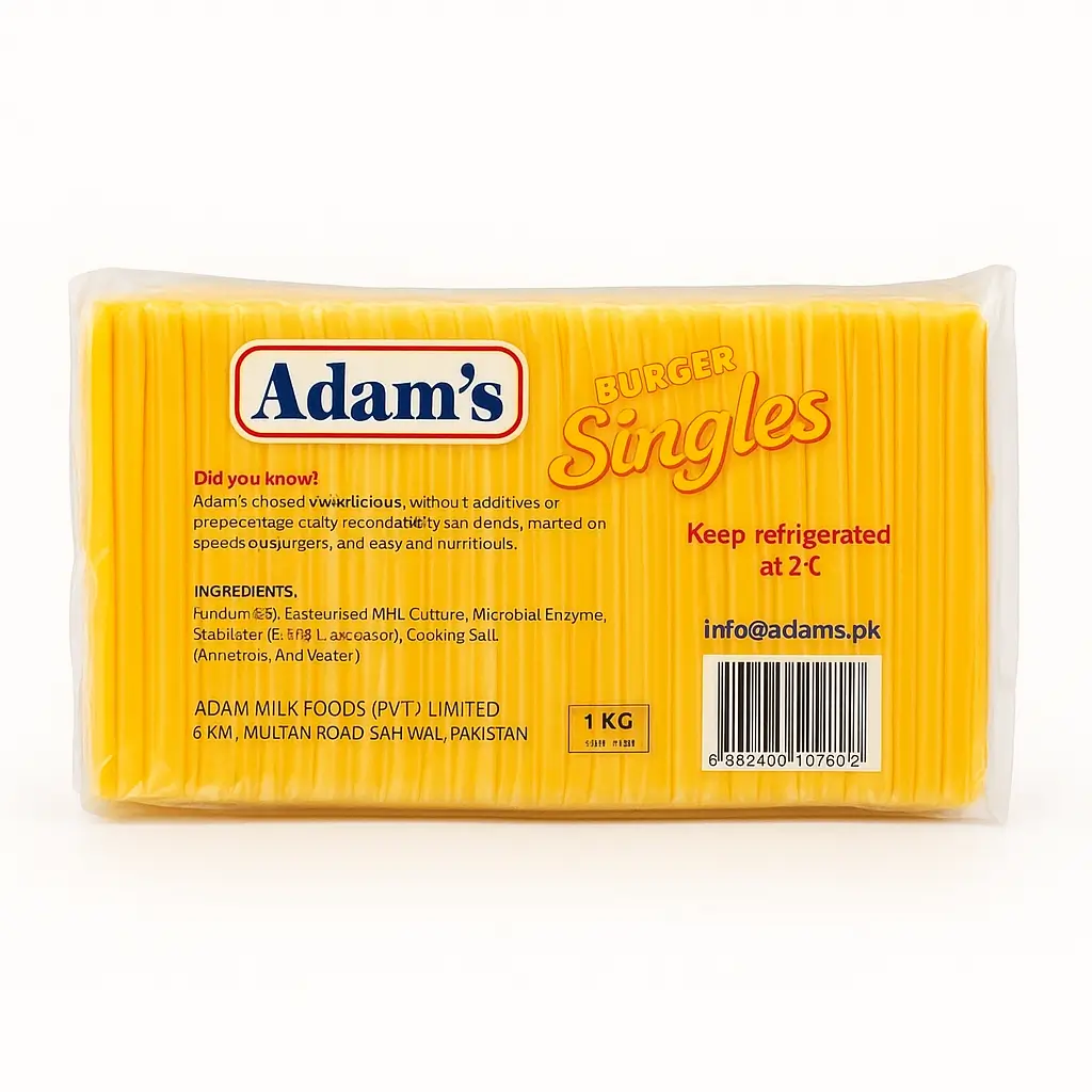 Adams Cheese Slice Yellow – 1kg